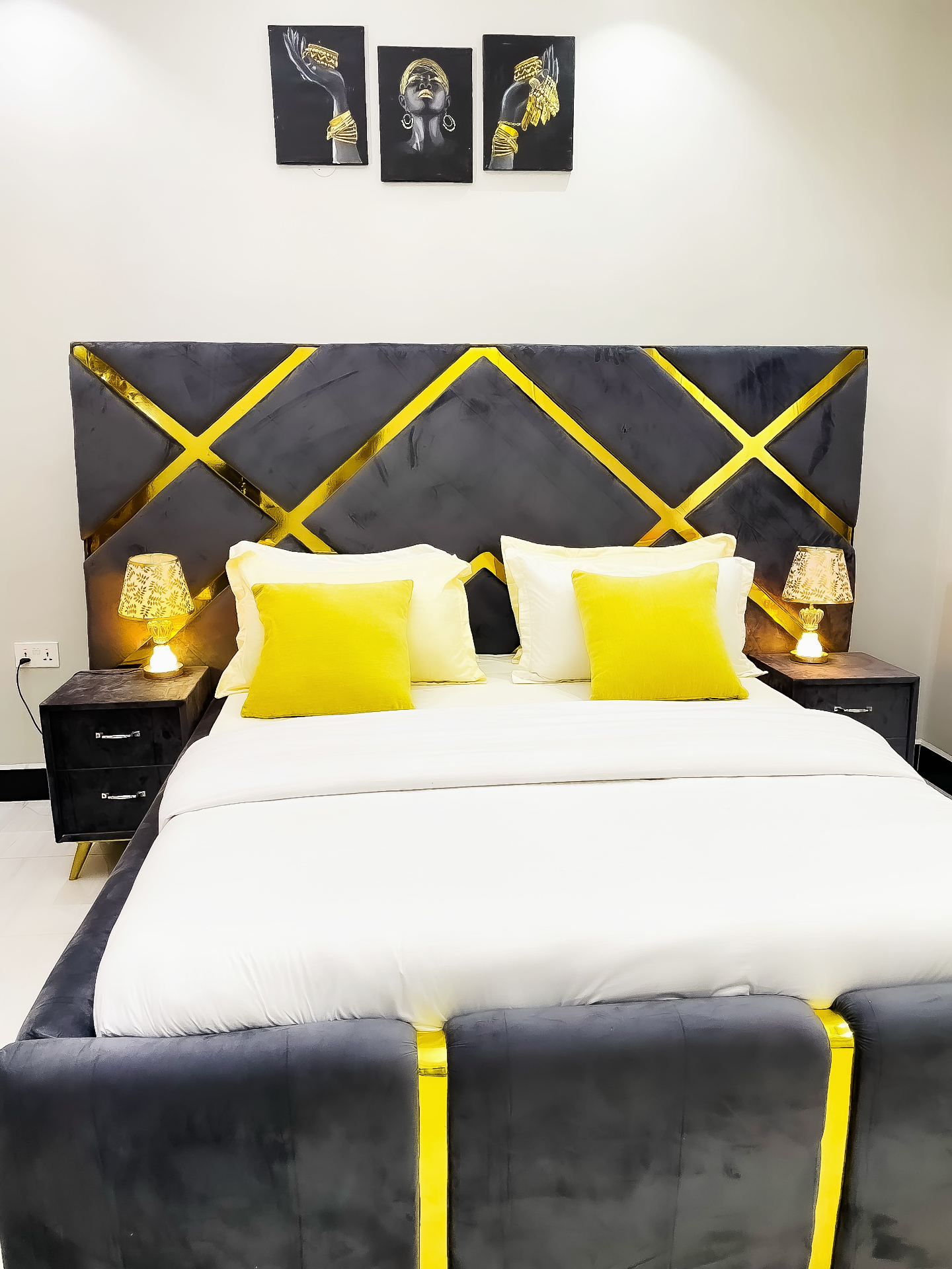 Premium bedroom interior at SN Suites Apartment